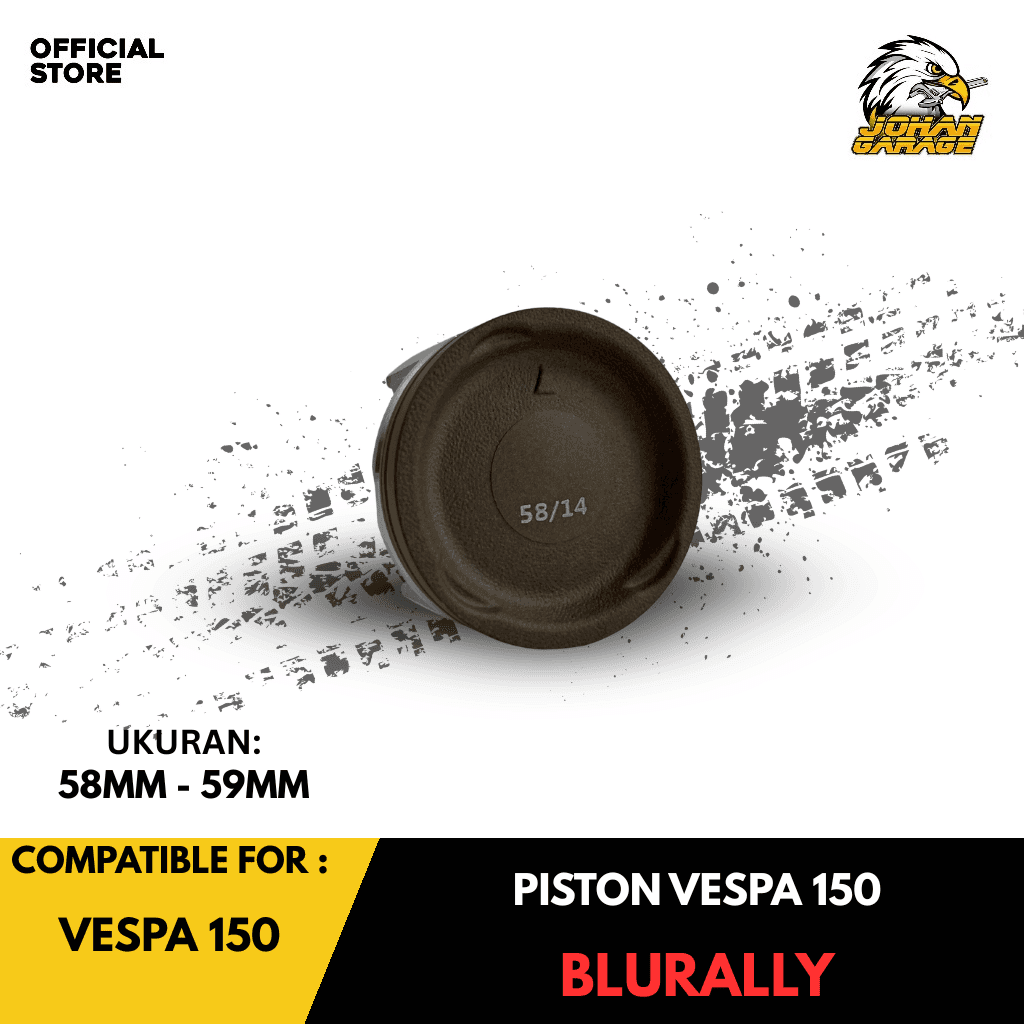 Piston Vespa 150 Blurally 58mm Johan Garage