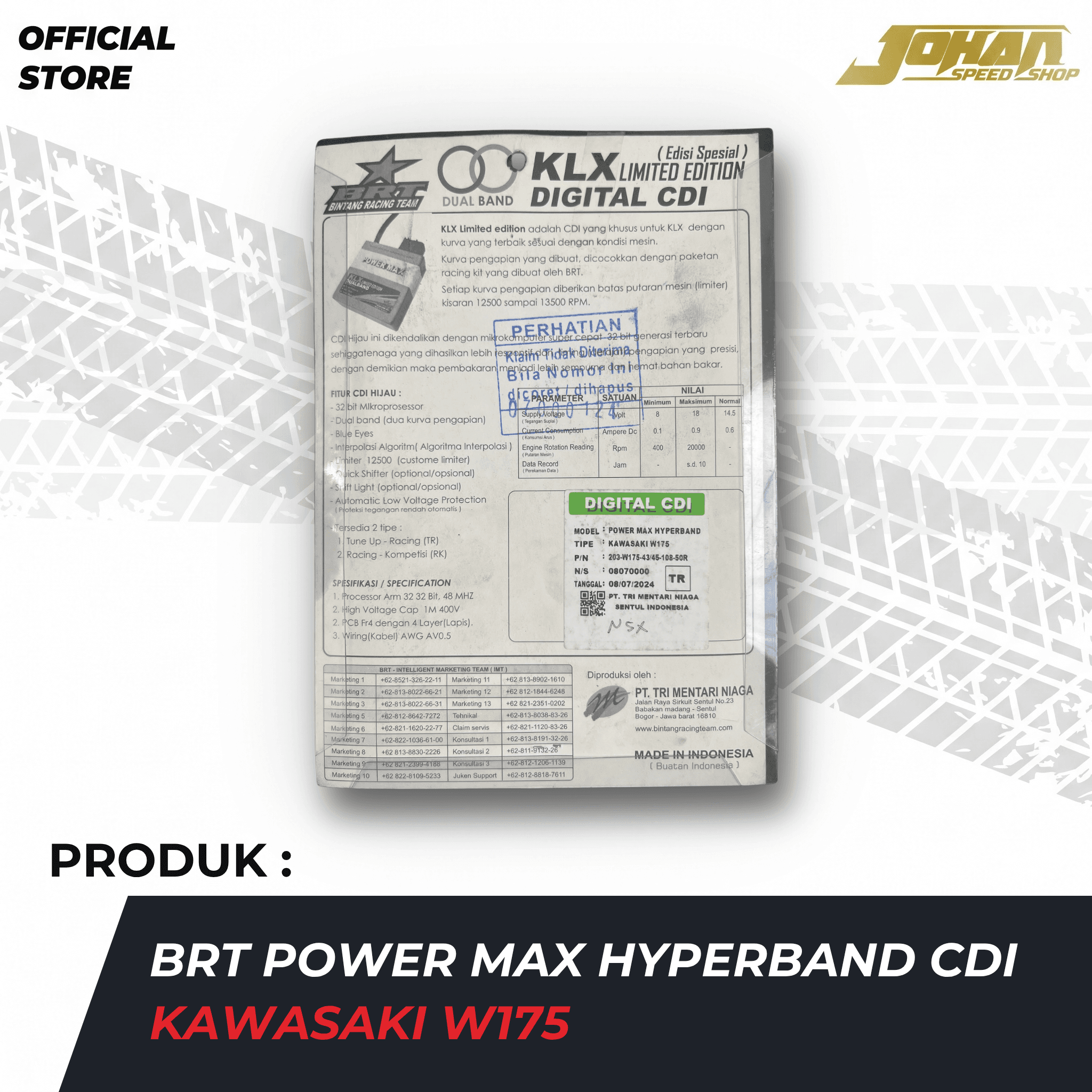 BRT BLOK SEHER IRON CASTING NMAX NEW 70MM
