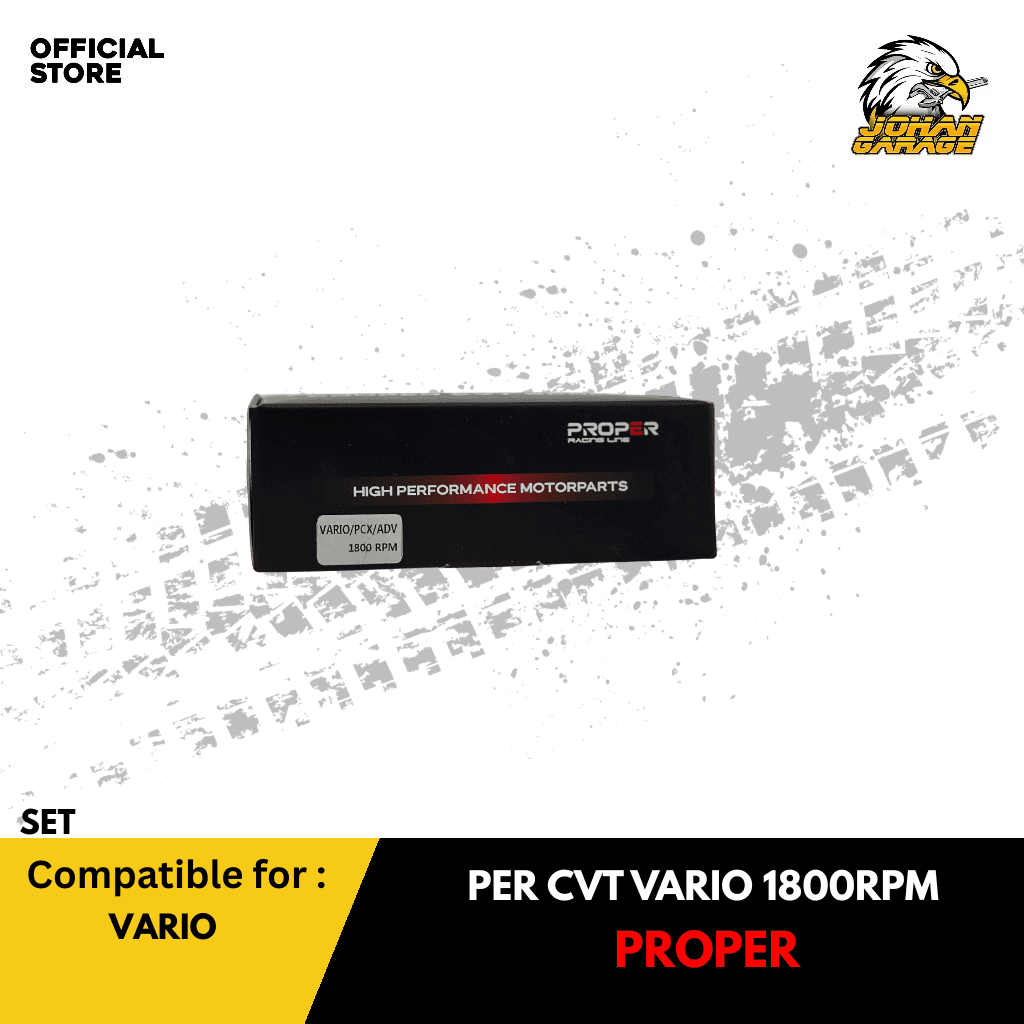 PROPER RACING LINE PER CVT PCX 1800 RPM